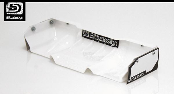 Immagine di Kit alettone Lexan Zefirus 1/8 Buggy & Truggy (Bianco)