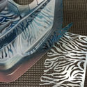 Immagine di Stencil vinile 'Zebra'