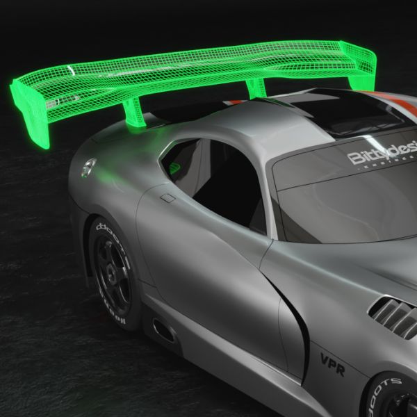 Picture of 1/7 GT racing clear wing set