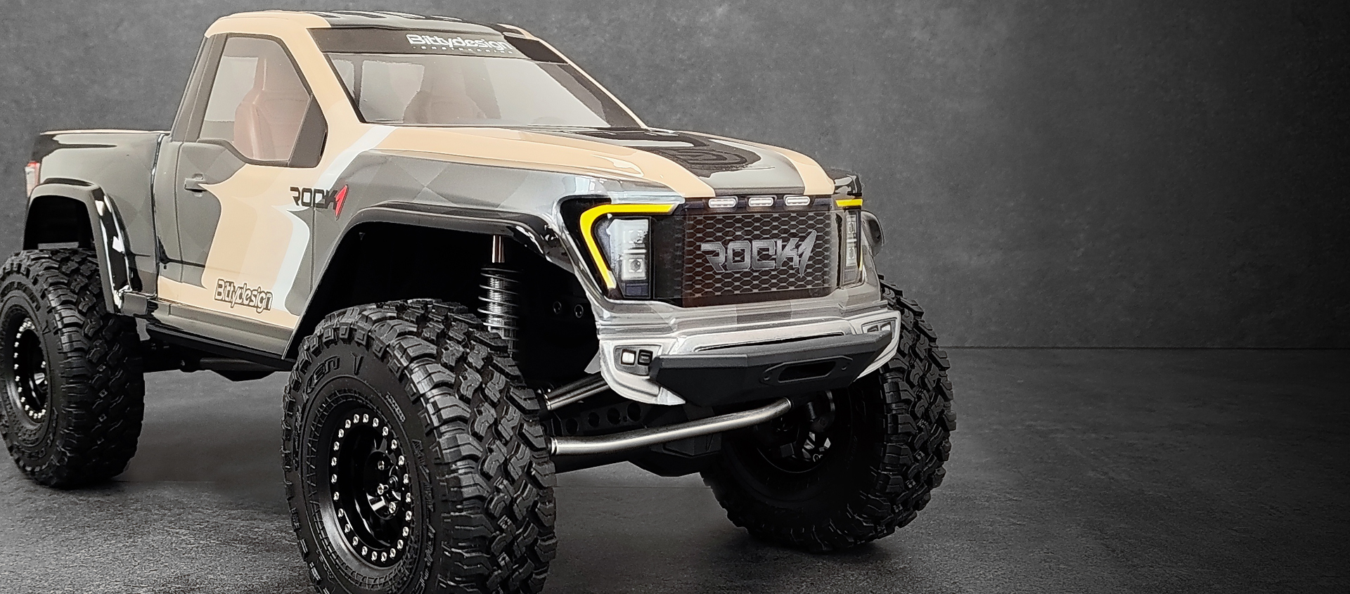 Immagine di Set carrozzeria ROCK1 per Vanquish VS4-10 Phoenix/Fordyce 1/10 Rock Crawler, Pre-tagliata