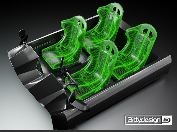 Picture of Driver Seat for interior RR-baja/ultra body