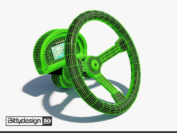 Picture of Steering wheel for interior cockpit RR-baja/ultra body