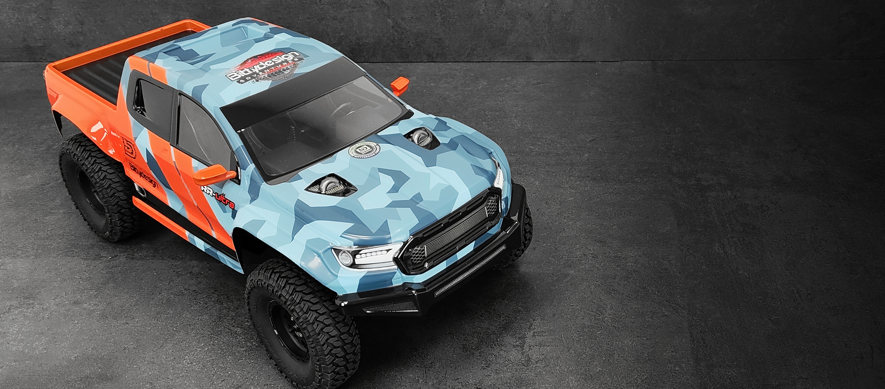 Picture of RR-ultra 1/10 clear body for 313mm (12,3") Rock Crawler, Pre-Cut