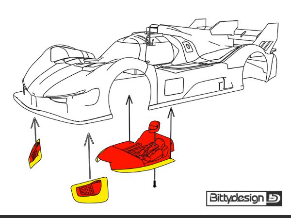 Immagine di Kit estetico per carrozzeria 499T LMH