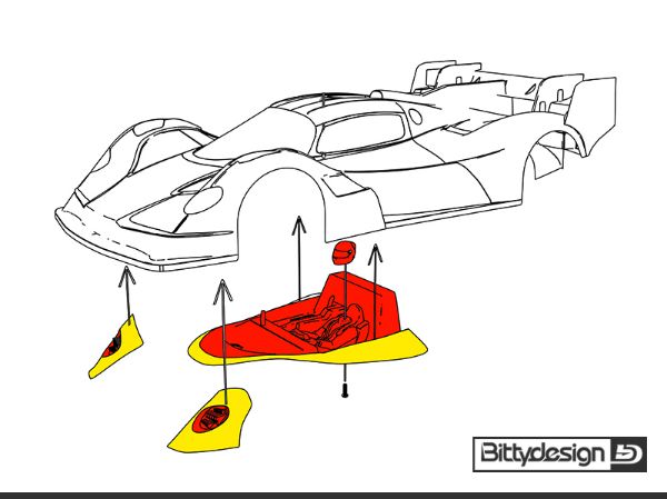 Immagine di Kit estetico per carrozzeria AMR10 LMH