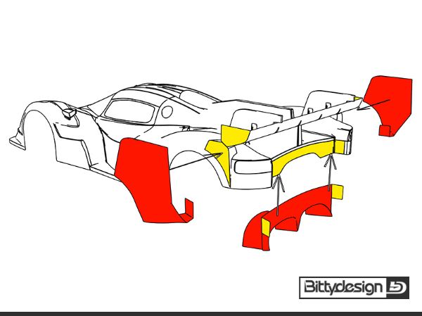 Immagine di Kit estetico per carrozzeria AMR10 LMH