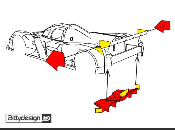 Immagine di Kit estetico per carrozzeria GR010 LMH