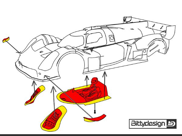 Immagine di Kit estetico per carrozzeria GLH-007 LMH
