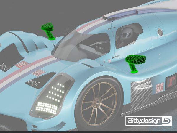 Immagine di Kit specchietti per carrozzeria LMH GLH-007