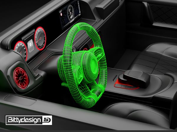 Immagine di Volante per cockpit interno carrozzeria W464