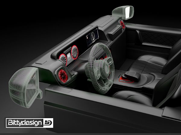Immagine di Interno per carrozzeria W464 1/10 Crawler