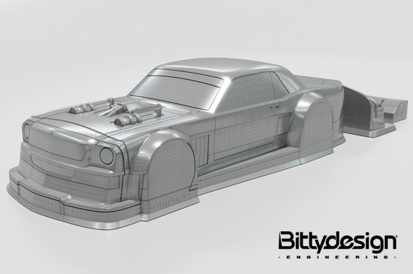 Bittydesign Destroyer Clear Body Shell for ARRMA Infraction