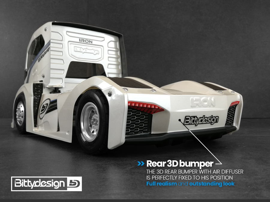 3D rear bumper mounted
